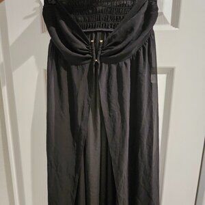 Victoria's Secret Black Sheer Swim Coverup